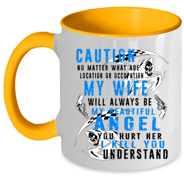 My Beautiful Angel Coffee Mug, My Wife Accent Mug