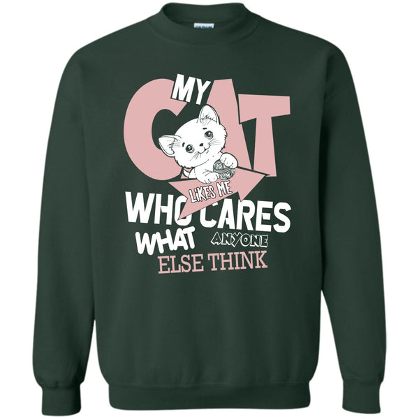 Who Cares What Anyone Else Think T Shirt, Coolest Cat Lover Sweatshirt