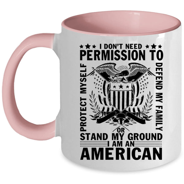 American Flag Coffee Mug, I Am An American Accent Mug