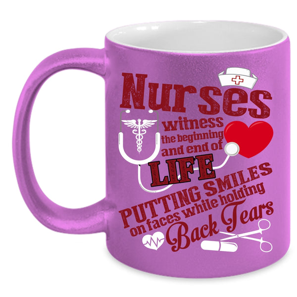 Nurses Witness The Beginning Coffee Mug, Cute Nurses Coffee Cup
