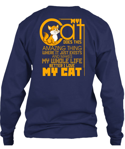 My Cat Does This Amazing Thing T Shirt, I Love Cat T Shirt