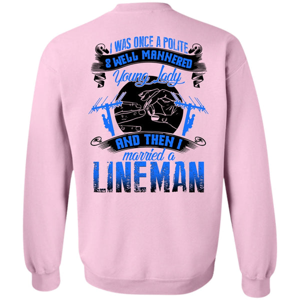 I Love Lineman T Shirt, I Married A Lineman Sweatshirt