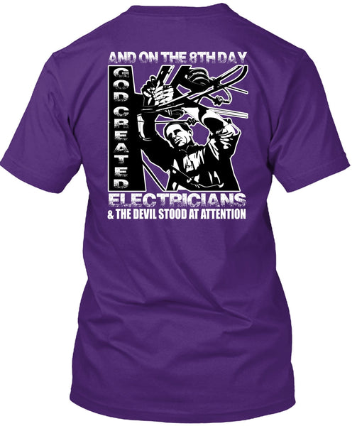 God Created Electricians T Shirt, Being An Electrician T Shirt