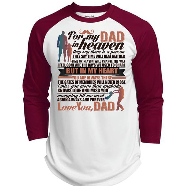 For My Dad In Heaven T Shirt, Being A Papa T Shirt, Awesome T-Shirts  (Polyester Game Baseball Jersey)