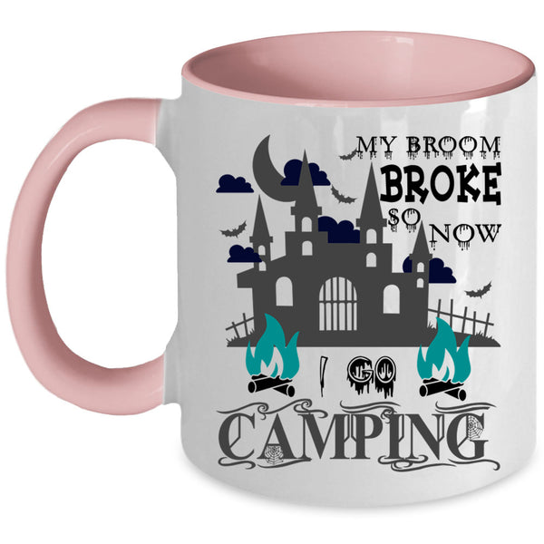 Outdoor Activity Coffee Mug, I Go Camping Accent Mug