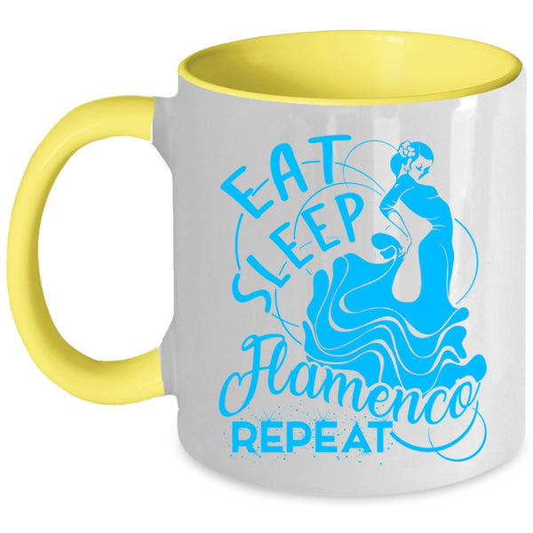 Spanish Music Coffee Mug, Eat Sleep Flamenco Repeat Accent Mug