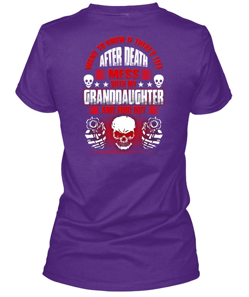 Mess With My Granddaughter T Shirt, Being A Baby T Shirt