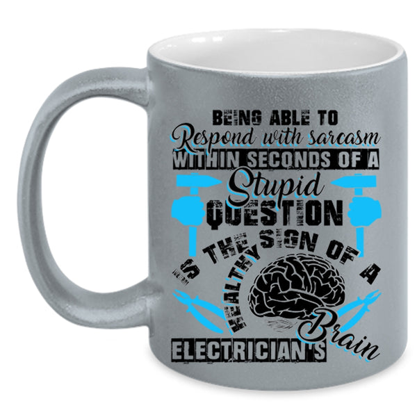 Funny Electricians Coffee Mug, Electrician'S Brain Accent Mug