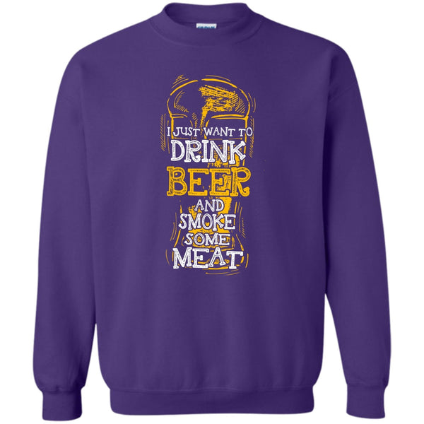 And Smoke Some Meat T Shirt, Coolest Beer Drinker Sweatshirt
