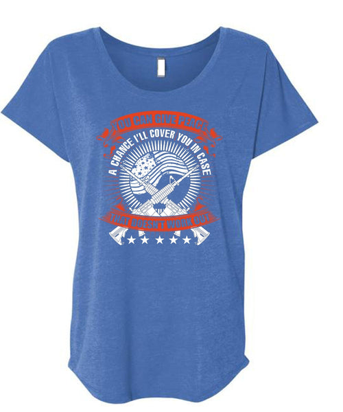 You Can Give Peace T Shirt, Being A Veteran T Shirt, Cool Shirt (Ladies' Triblend Dolman Sleeve)