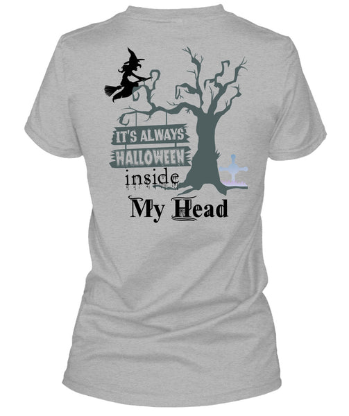 It's Always Halloween Inside My Head T Shirt, Wait For Halloween T Shirt