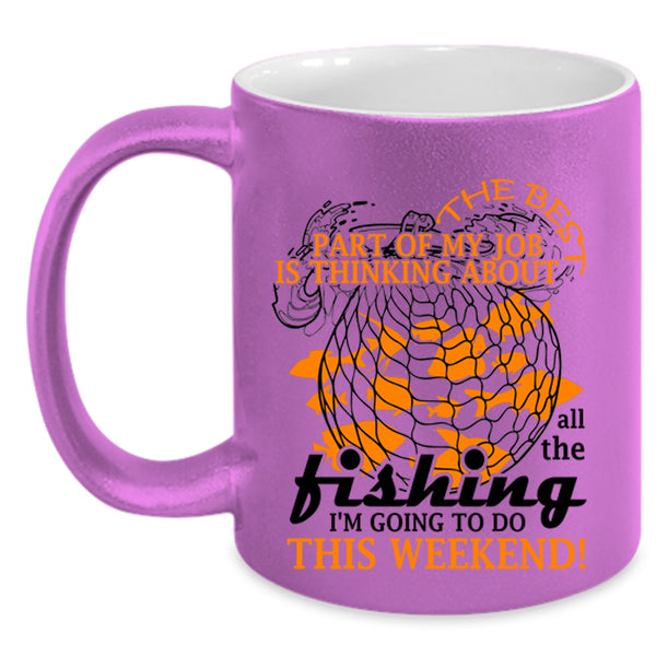 I'm Going To Do This Weekend Coffee Mug, Fishing Accent Mug