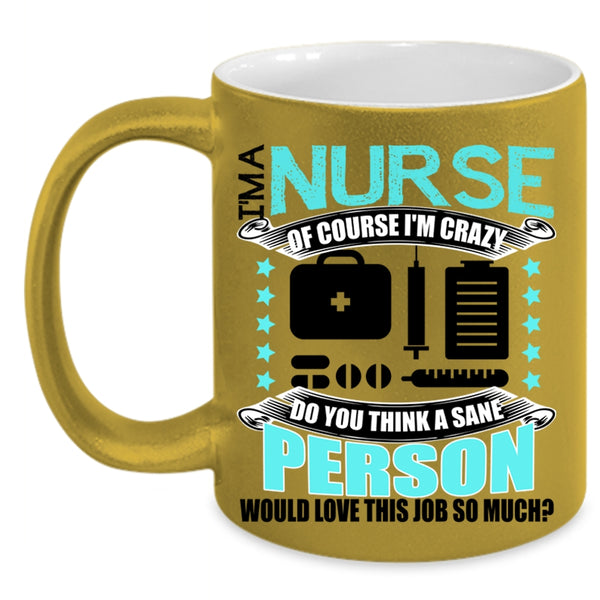 Awesome Nurses Coffee Mug, I'm A Nurse Accent Mug