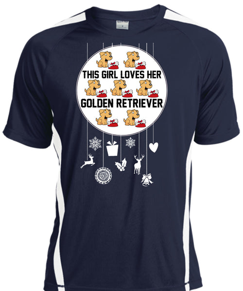 This Girl Loves Her Golden Retriever T Shirt, I Love My Dog T Shirt, Cool Shirt