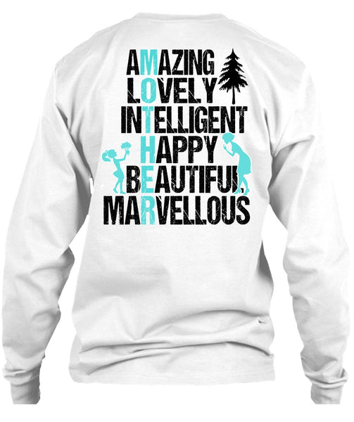 Amazing Lovely Intelligent Happy T Shirt, I Love Mom T Shirt