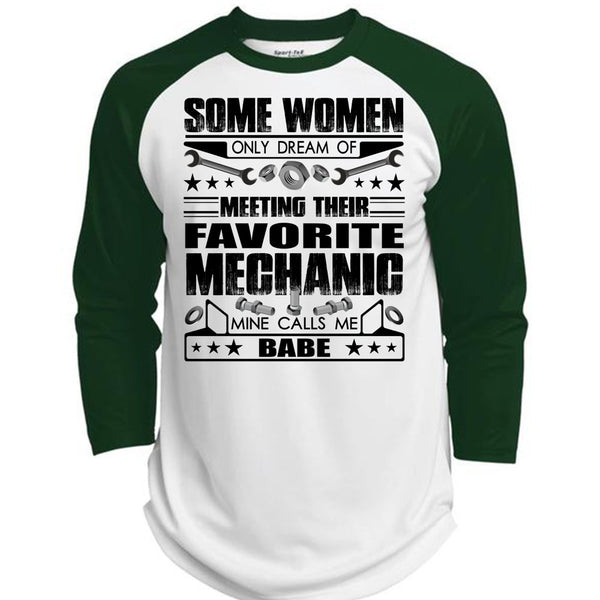Favorite Mechanic T Shirt, I Love Mechanic T Shirt, Awesome T-Shirts  (Polyester Game Baseball Jersey)