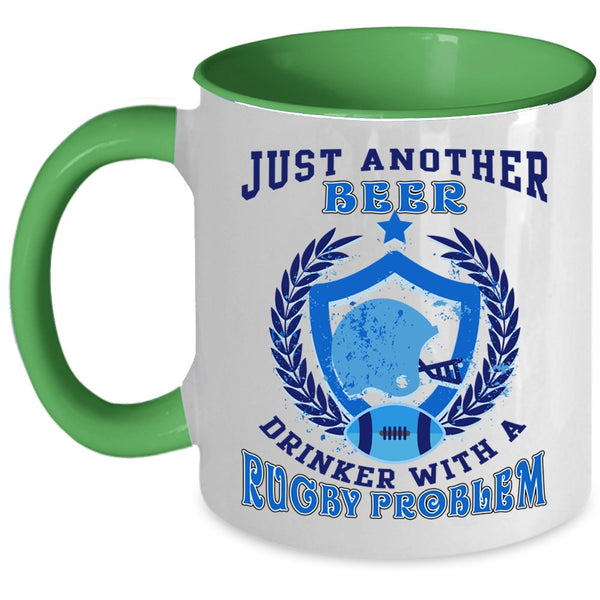 Rugby Problem Coffee Mug, Just Another Beer Drinker Accent Mug