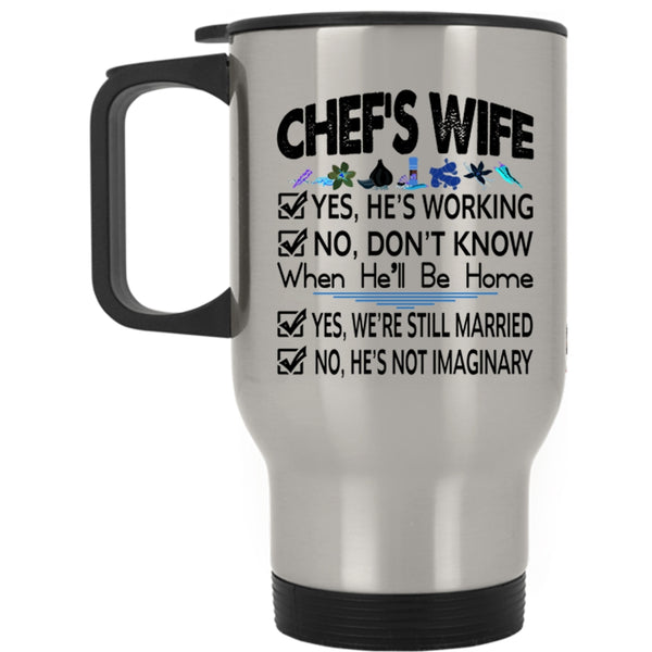 Lovely Gift For Chef's Wife Travel Mug, Chef's Wife Mug