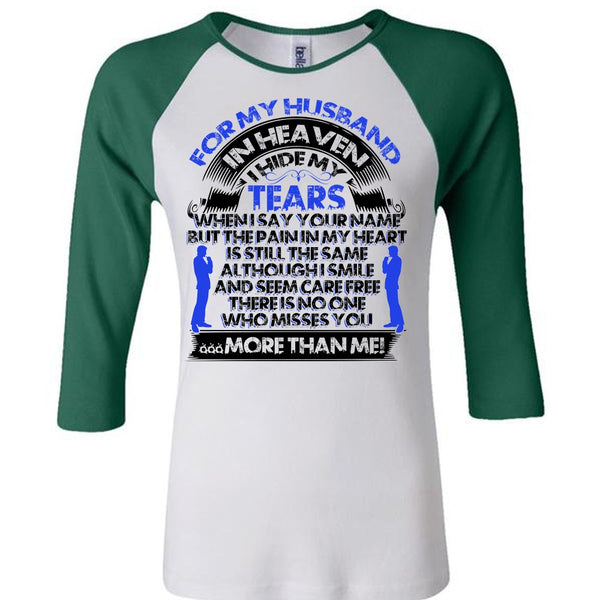For My Husband In Heaven T Shirt, I Love Husband T Shirt, Awesome T-Shirts