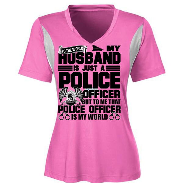 My Husband Is Just A Police Officer T Shirt, I Love Police T Shirt, Awesome T-Shirts