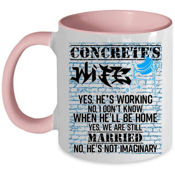 Funny Gift For My Wife Coffee Mug, Concrete's Wife Accent Mug