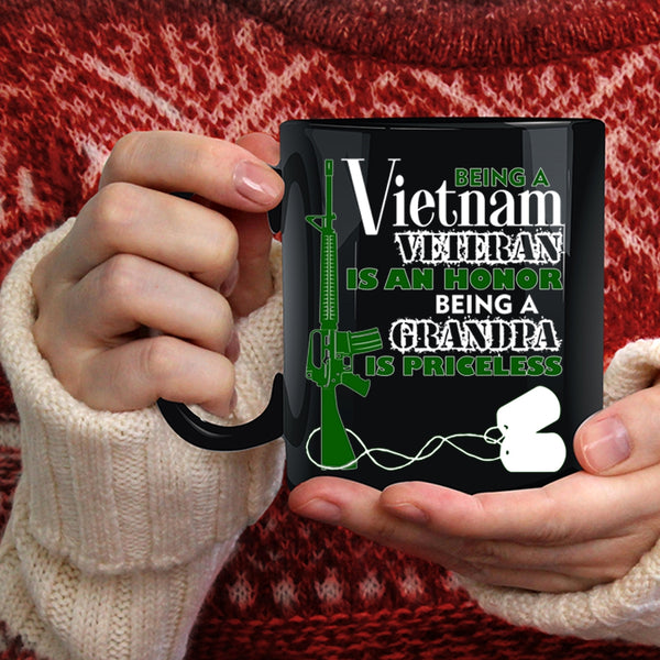 Being A Vietnam Veteran Coffee Mug, Being A Grandpa Coffee Cup