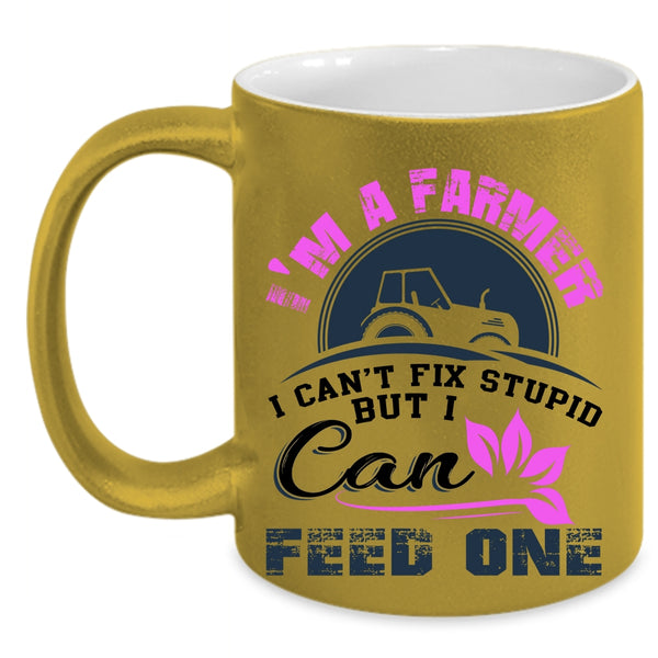 Cute Farmer Coffee Mug, I'm A Farmer Accent Mug
