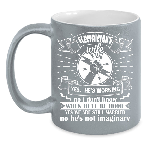 Electrician's Wife Cup, Cool Gift For Electrician's Wife Mug