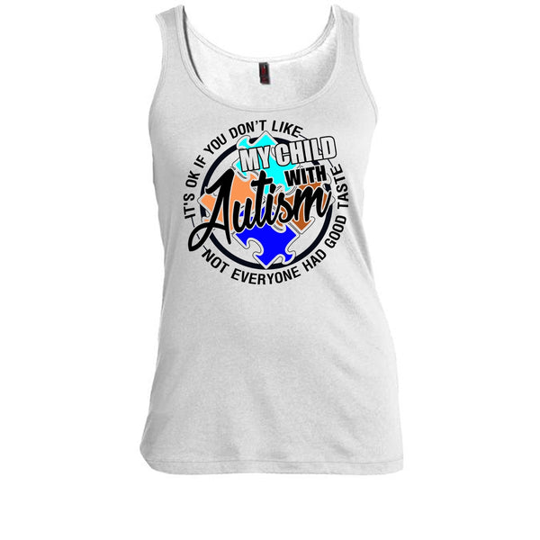 My Child With Autism T Shirt, Gift For Autism Parents Tank Top