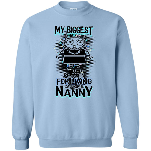 Coolest Nanny Ever T Shirt, My Biggest Reason For Living Sweatshirt