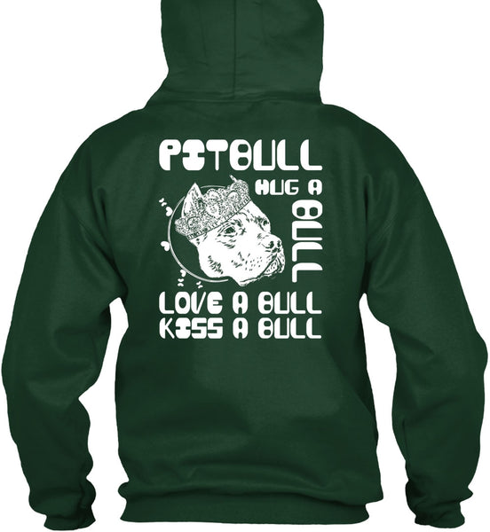 Pit Bull Hug A Bull T Shirt, Love A Bull T Shirt