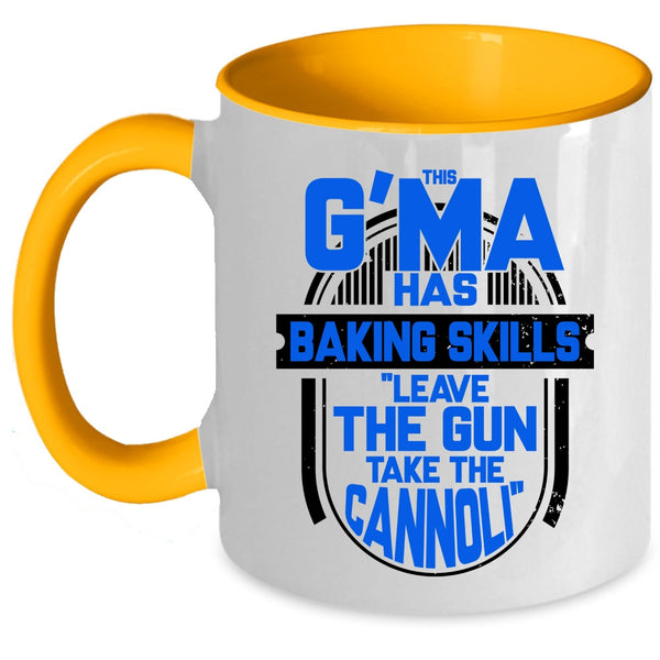 Funny Gift For Baker Coffee Mug, This G'ma Has Baking Skills Accent Mug
