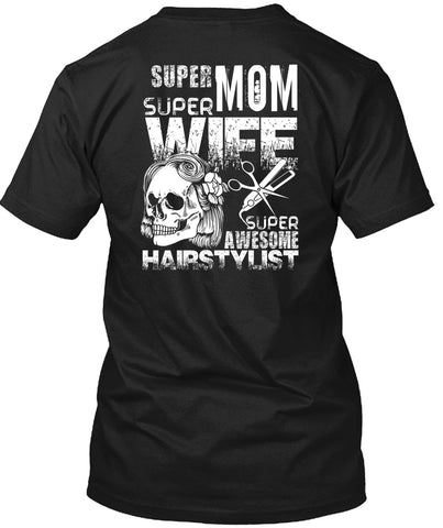 A black t-shirt with the shopify logo