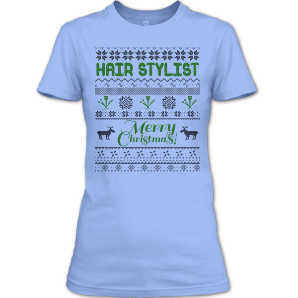 Hair Stylist Merry Christmas T Shirt, Gift For Merry Christmas T Shirt