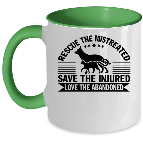 Best Zoologist Coffee Mug, Rescue The Mistreated Accent Mug