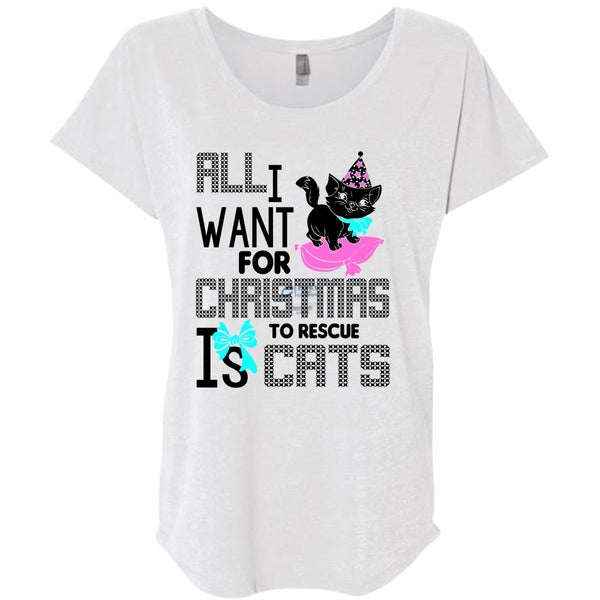 All I Want For Christmas To Rescue Is Cats T Shirt, I Love My Cat T Shirt, Awesome T-Shirts