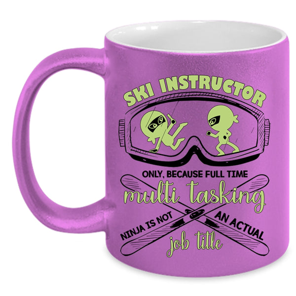 Not An Actual Job Title Coffee Mug, Ski Instructor Accent Mug
