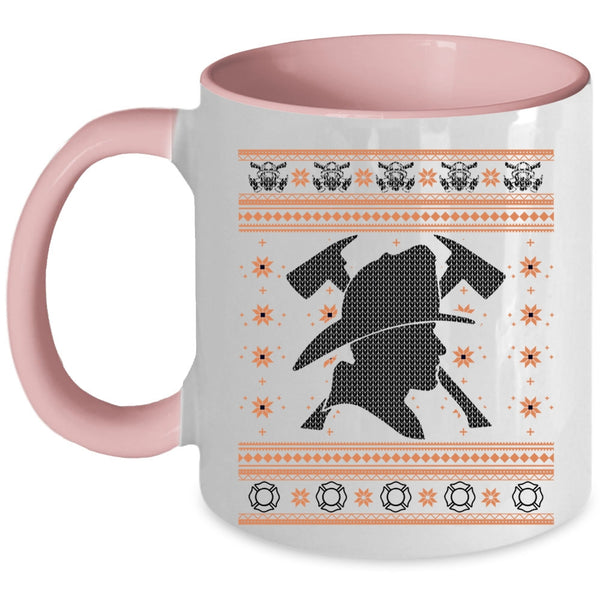 Christmas Gift For Fireman Coffee Mug, Cool Firefighter Accent Mug