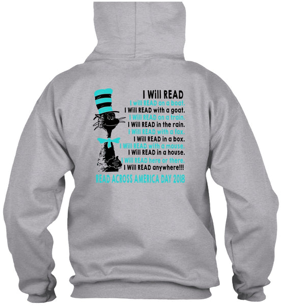 The Cat in the Hat T Shirt, I Will Read With A Mouse T Shirt, Read Across America Day 2018 T Shirt