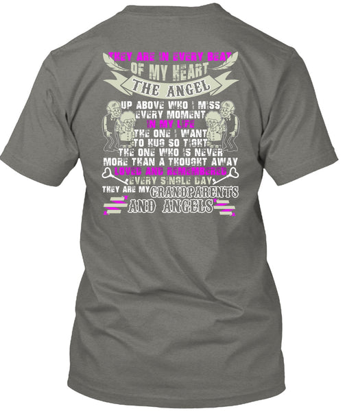 Grandparents And Angels T Shirt, Beat Of My Heart T Shirt