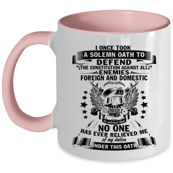 Cute Gift For Veteran Coffee Mug, Cool Veteran Accent Mug