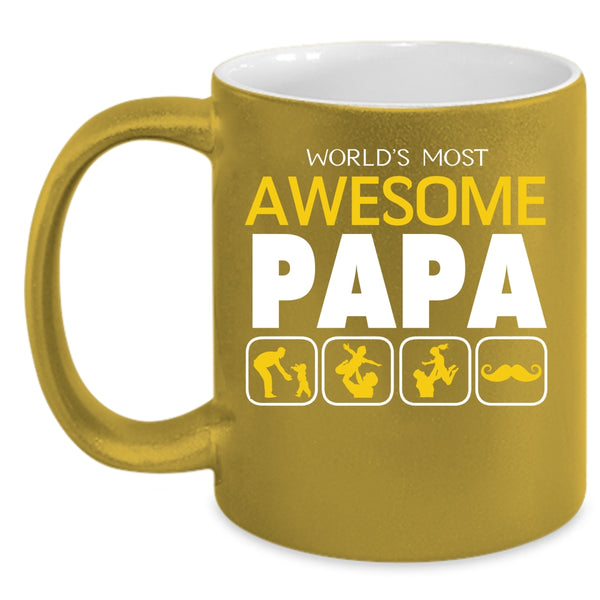 World's Most Awesome Papa Coffee Mug, Awesome Papa Coffee Cup