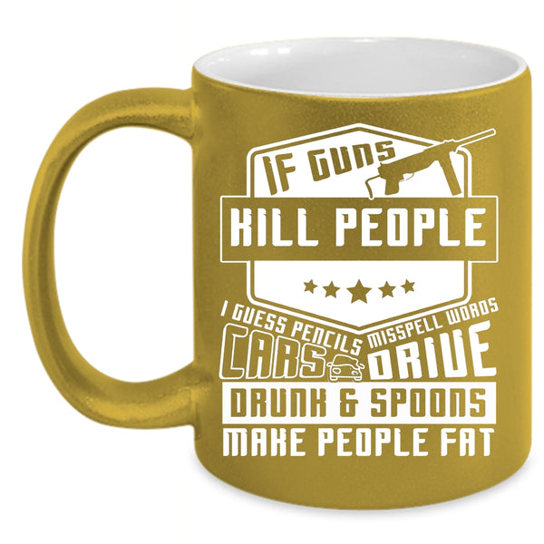 Cars Drive Drunk And Spoons Coffee Mug, Cool Car Drivers Coffee Cup