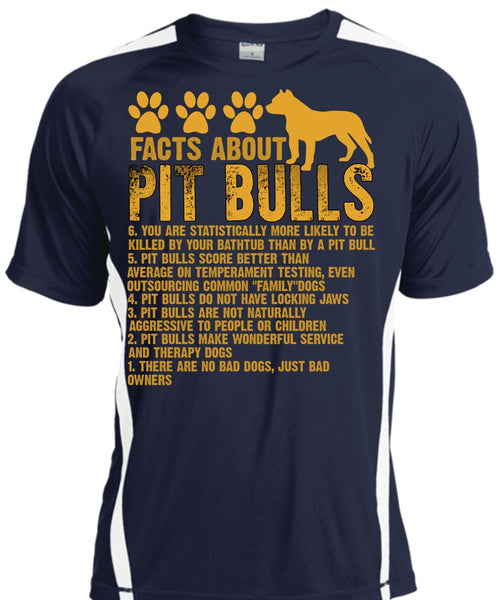 Facts About Pit Bulls T Shirt, There Are No Bad Dogs T Shirt, Cool Shirt