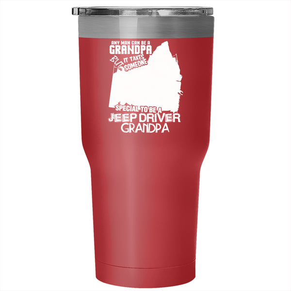 Special To Be A Jeep Driver Grandpa Tumbler 30 oz Stainless Steel, Best Dad Ever Travel Mug