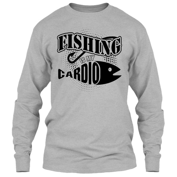 Fishing Is My Cardio T Shirt, Funny Fishing T Shirt