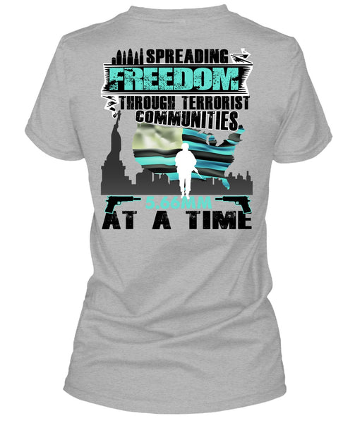 Spreading Freedom T Shirt, I Love Veteran T Shirt