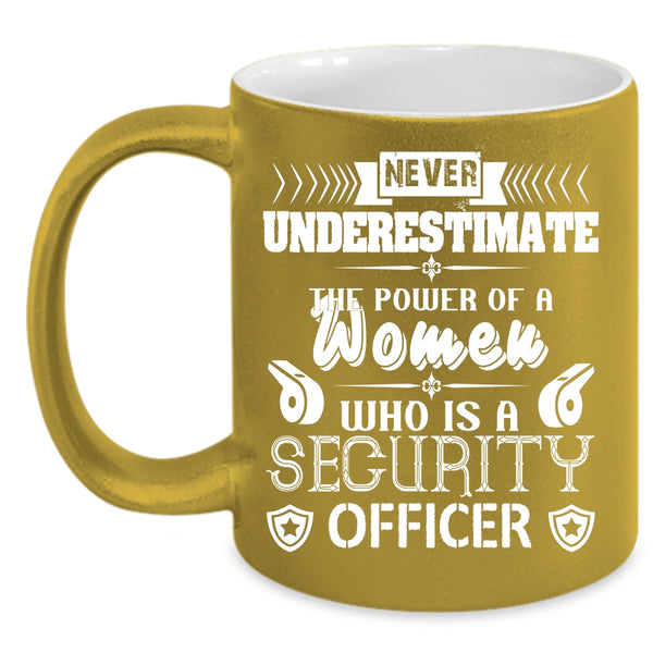 Power Of A Women Is A Security Officer Coffee Mug, My Wife Coffee Cup