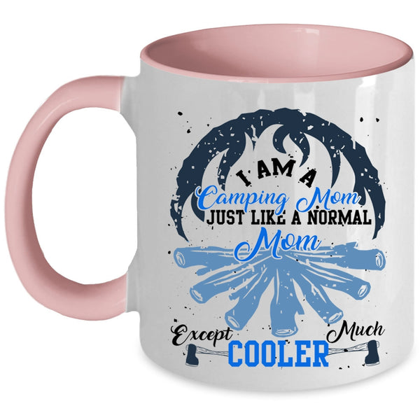 Cool Camping Mom Coffee Mug, I Am A Camping Mom Accent Mug
