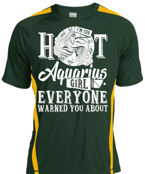 I'm The Hot Aquarius Girl T Shirt, I Love Aquarius T Shirt, Cool Shirt